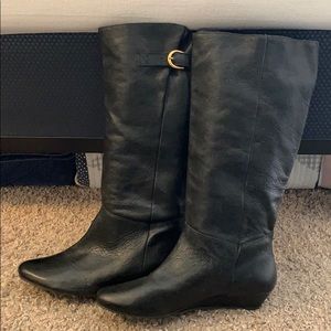 Black riding boots